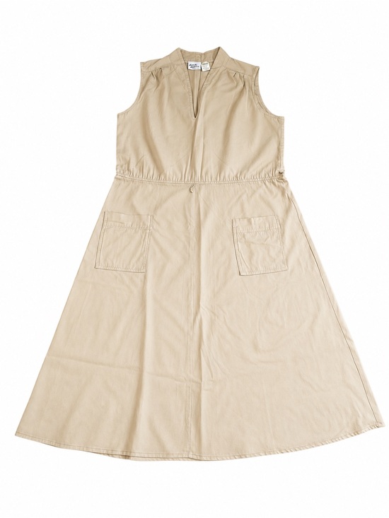 Murray Meisner Dresses & Skirts - Vintage Murray Meisner Khaki Utility Midi Dress Made in USA Safari A-Line